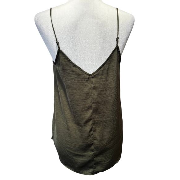 Express Olive Green Lace Trim Cami Tank Top (M) Goblin Core Whimsygoth - Picture 2 of 6